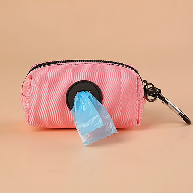 Prenosna torbica za pasje vrečke - roza